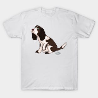 Cute English Springer Spaniel Drawing T-Shirt